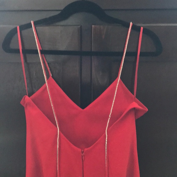 Formal dress w/ rhinestone straps. UK size 8, US 4 - Picture 4 of 6